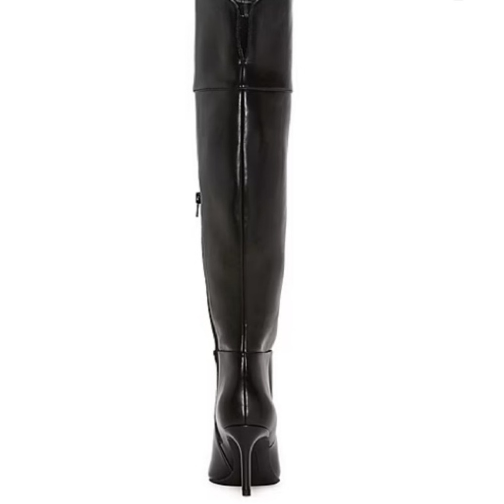 Brand New Black Over-the-Knee Pointed Toe Stiletto Boots - Picture 3 of 5